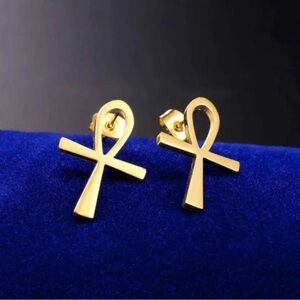 Ankh earrings